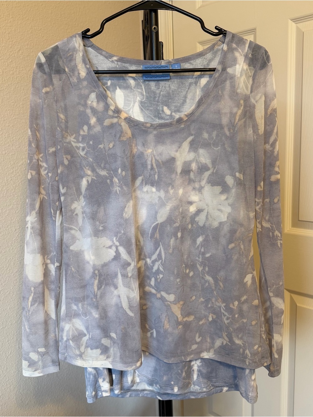 Simply Vera Vera Wang women’s S floral long sleeve top ethereal angelcore preppy